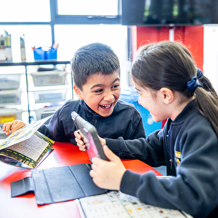 Students learning together in the classroom at St Mary's Primary School Rydalmere