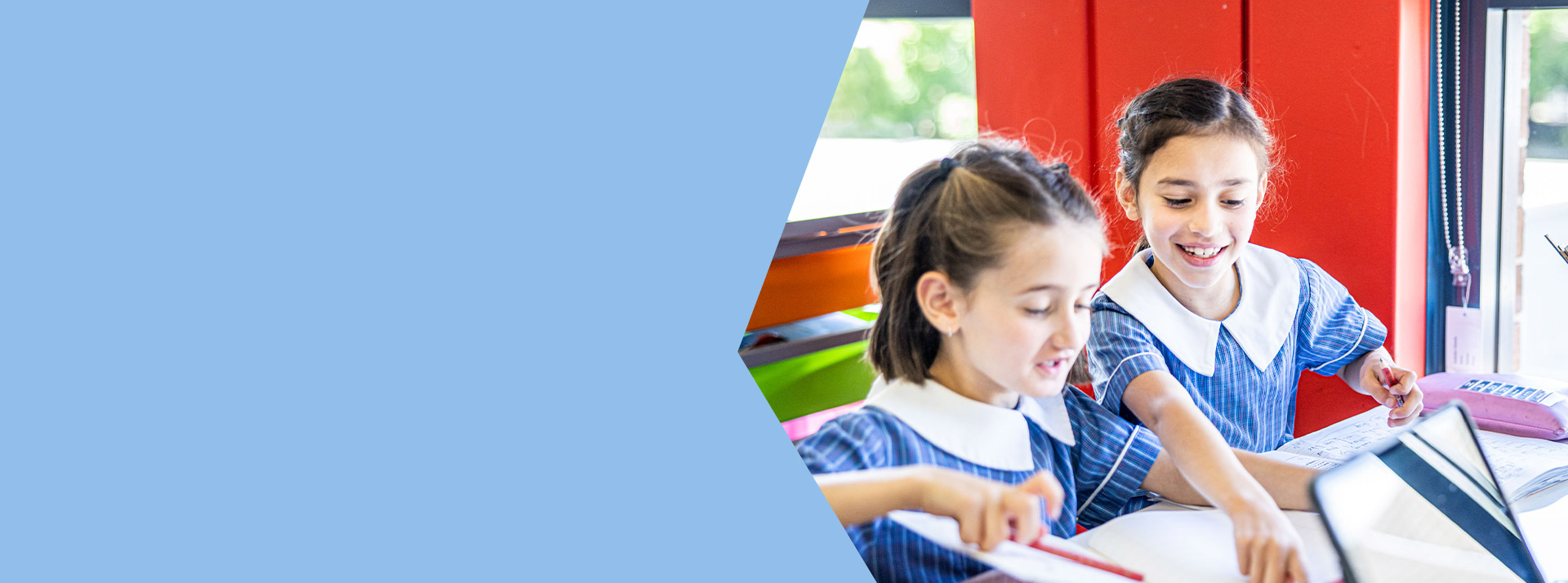 Students learning together in the classroom at St Mary's Primary School Rydalmere