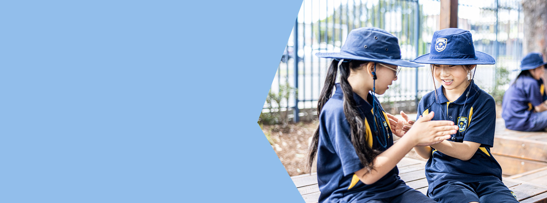 Students playing together in the playground at St Mary's Primary School Rydalmere